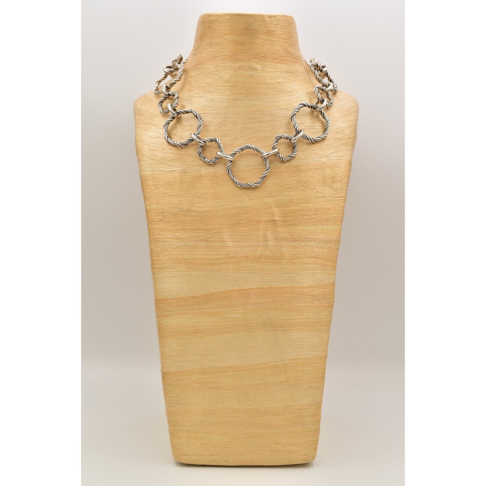 Peter Thomas Roth Sterling Signature 20″ Necklace 135.0g Ribbon Reed Design