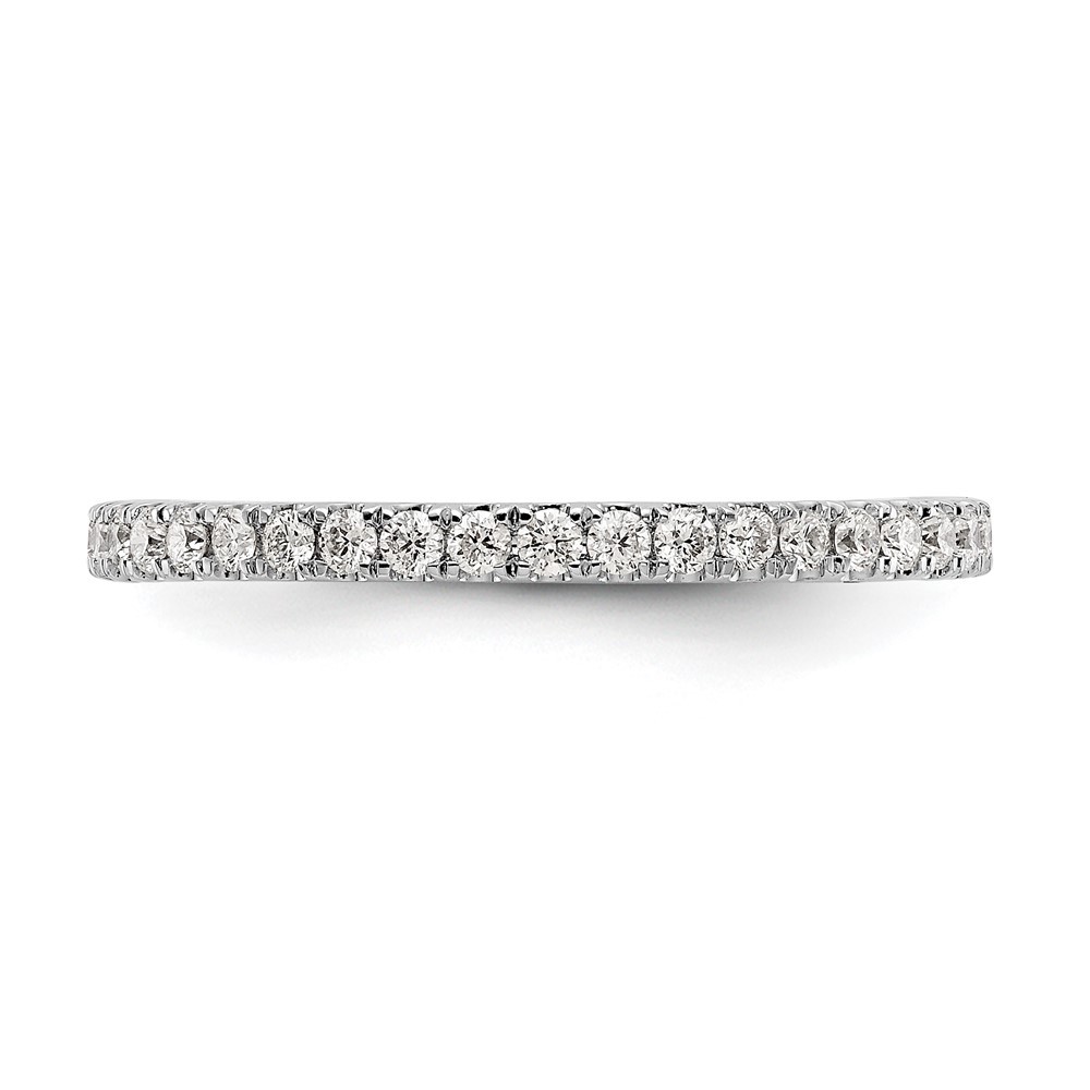 14k White Gold 1/2 Ct Lab Grown Diamond Complete Eternity Band Ring Size 9