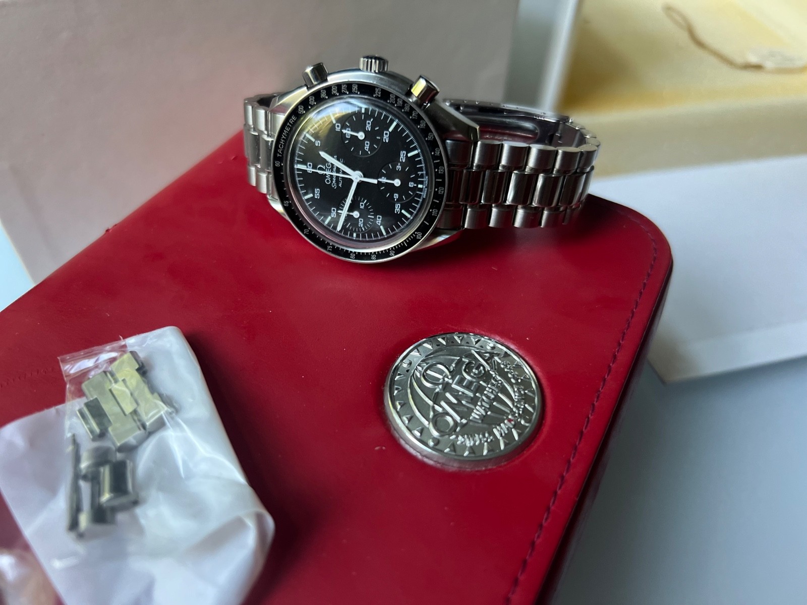 1998 Omega Speedmaster ‘Reduced’ Ref. 3510.50 with Box & Papers 1 owner luminova