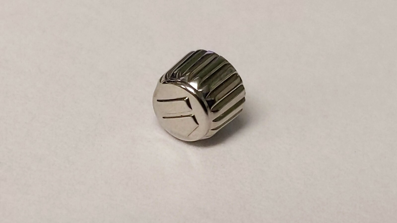 Unbranded Swiss Made crown for Tag S/S screw down and tube 5.4mm diameter, 5691W