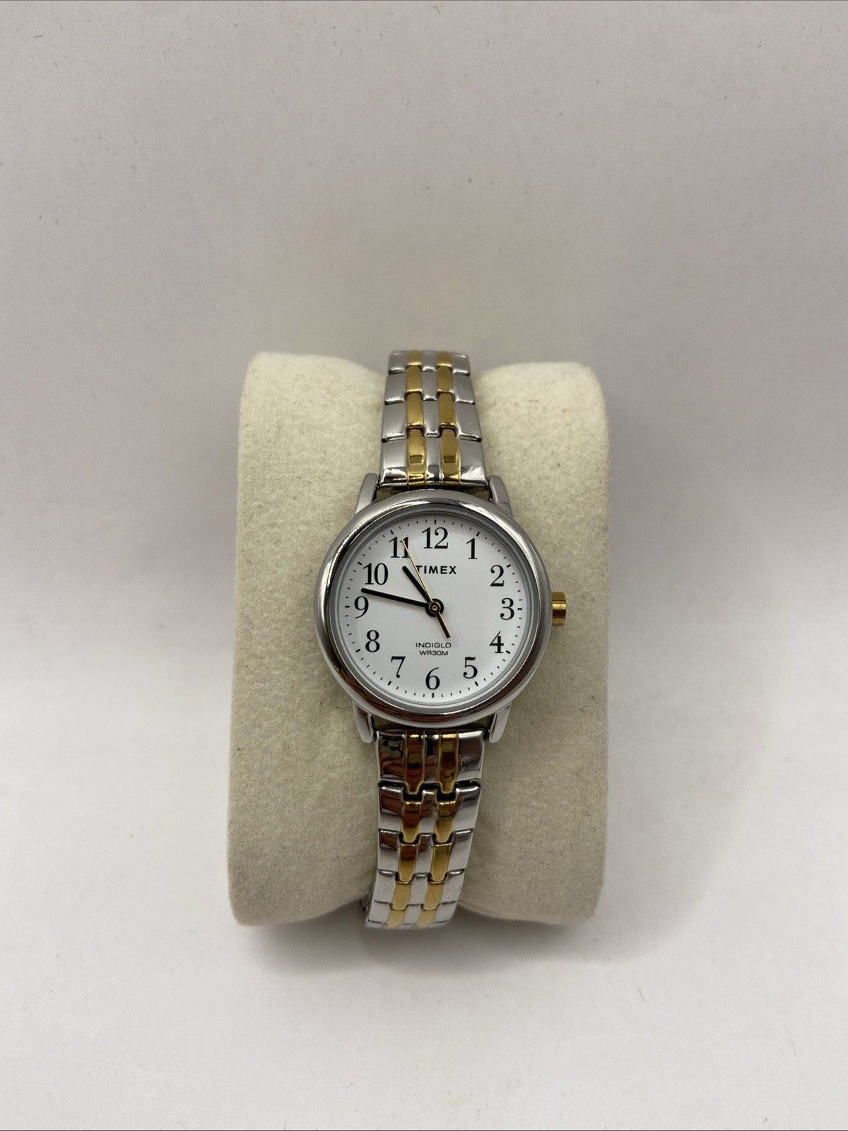 Timex Indiglo Women’s Watch Two-Tone Expansion Bracelet WR30M / T2P298 No Box