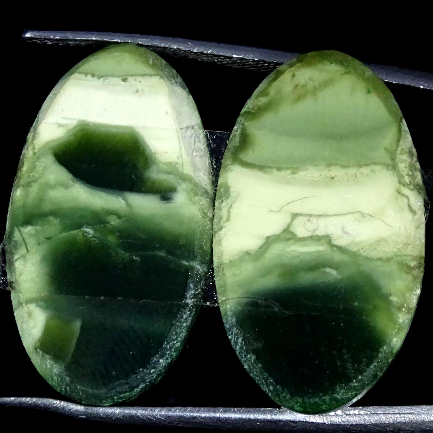 27.40Cts Natural Royal Imperial Jasper Pair Oval Cabochon Gemstone 15X25X4MM