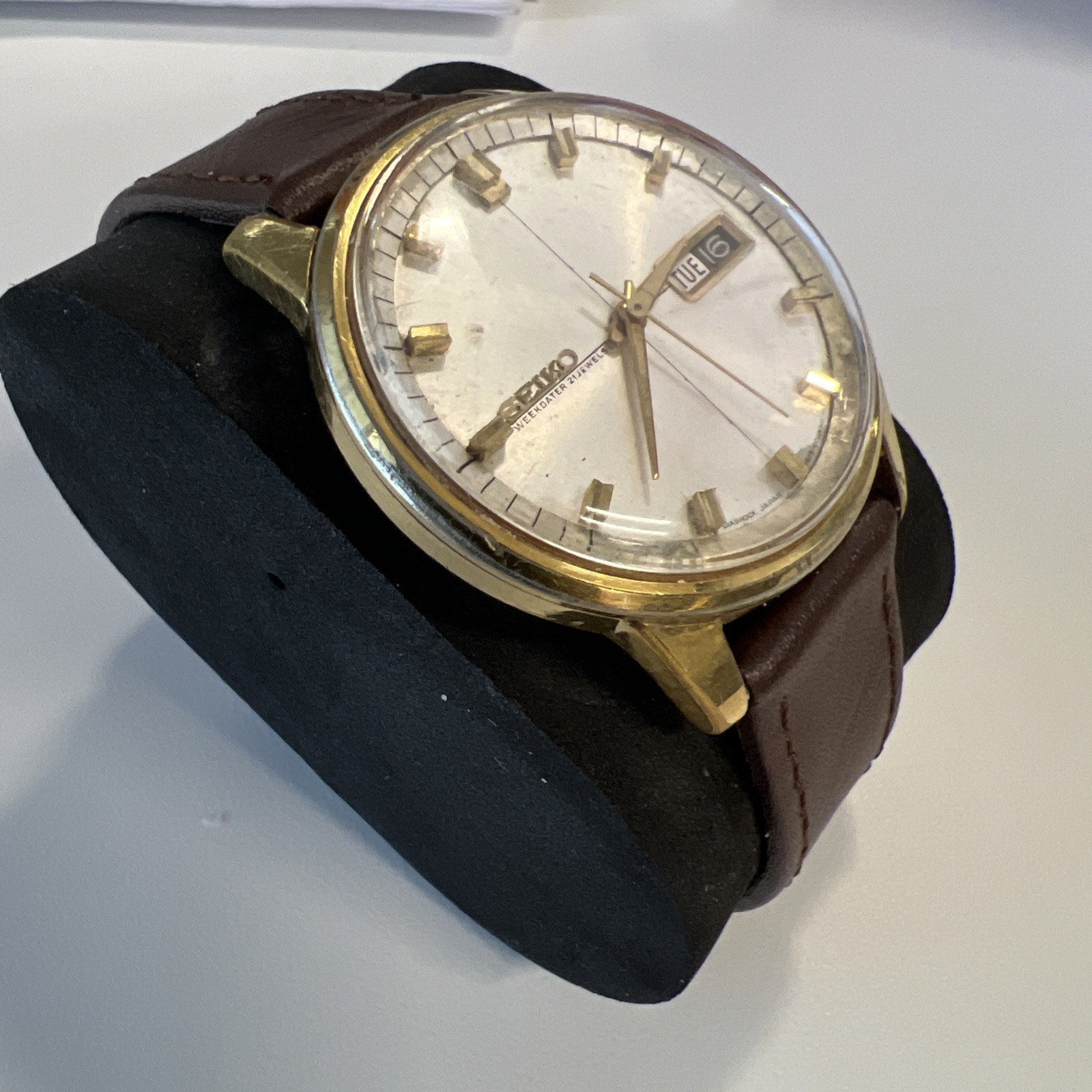 Vintage 1966 SEIKO WEEKDATER Sportsmatic Automatic- 6619-8010-JDM Working