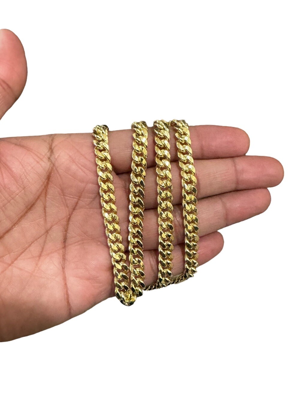 Real 14k Yellow Gold Royal Miami Cuban Chain 8mm Link 26″ Inc Necklace Box Lock