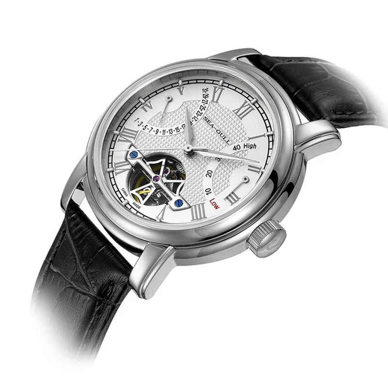 Seagull ST25 Movement Fashion Man Hollow Flywhee Casual Business Watch 819.624