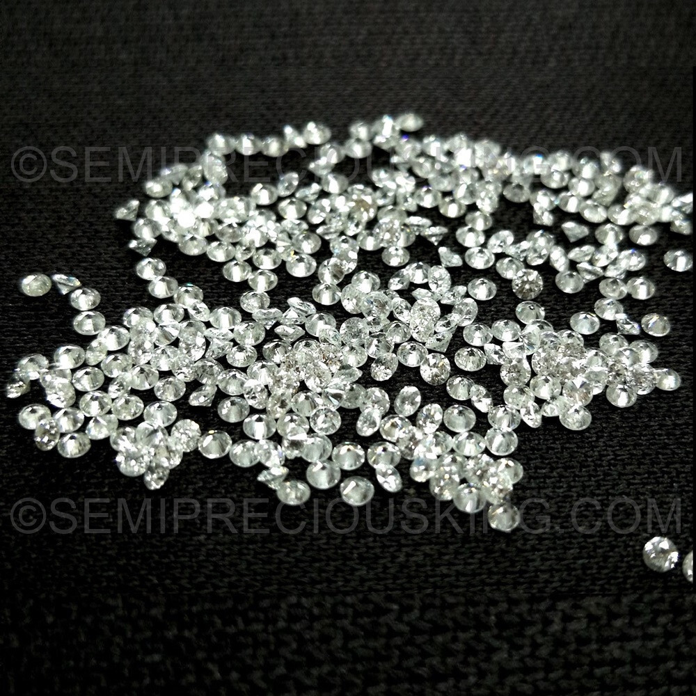 2 pc Natural Diamond 2.5mm Round Brilliant Full Cut GH Color VS SI1 SI I Clarity