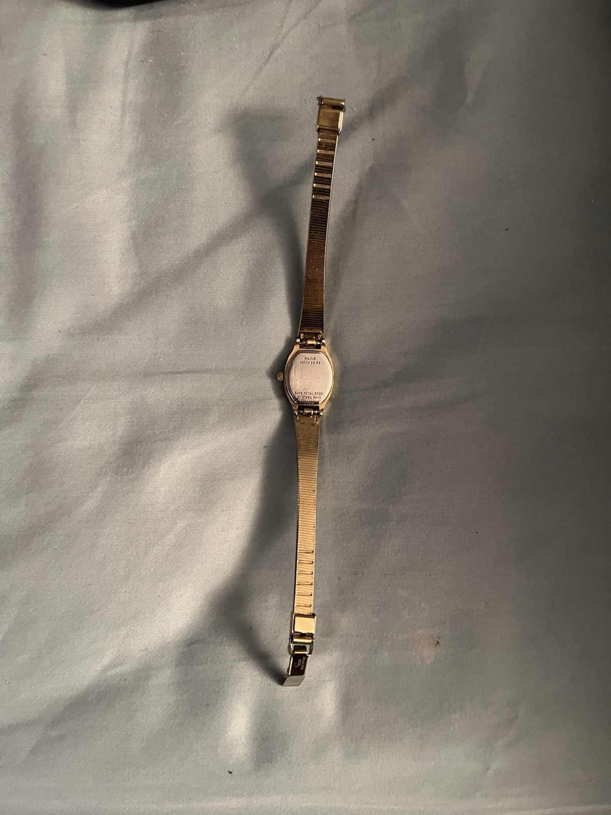 Vintage 1983 Bulova Ladies Gold Tone Goddess Of Time Watch Women’s
