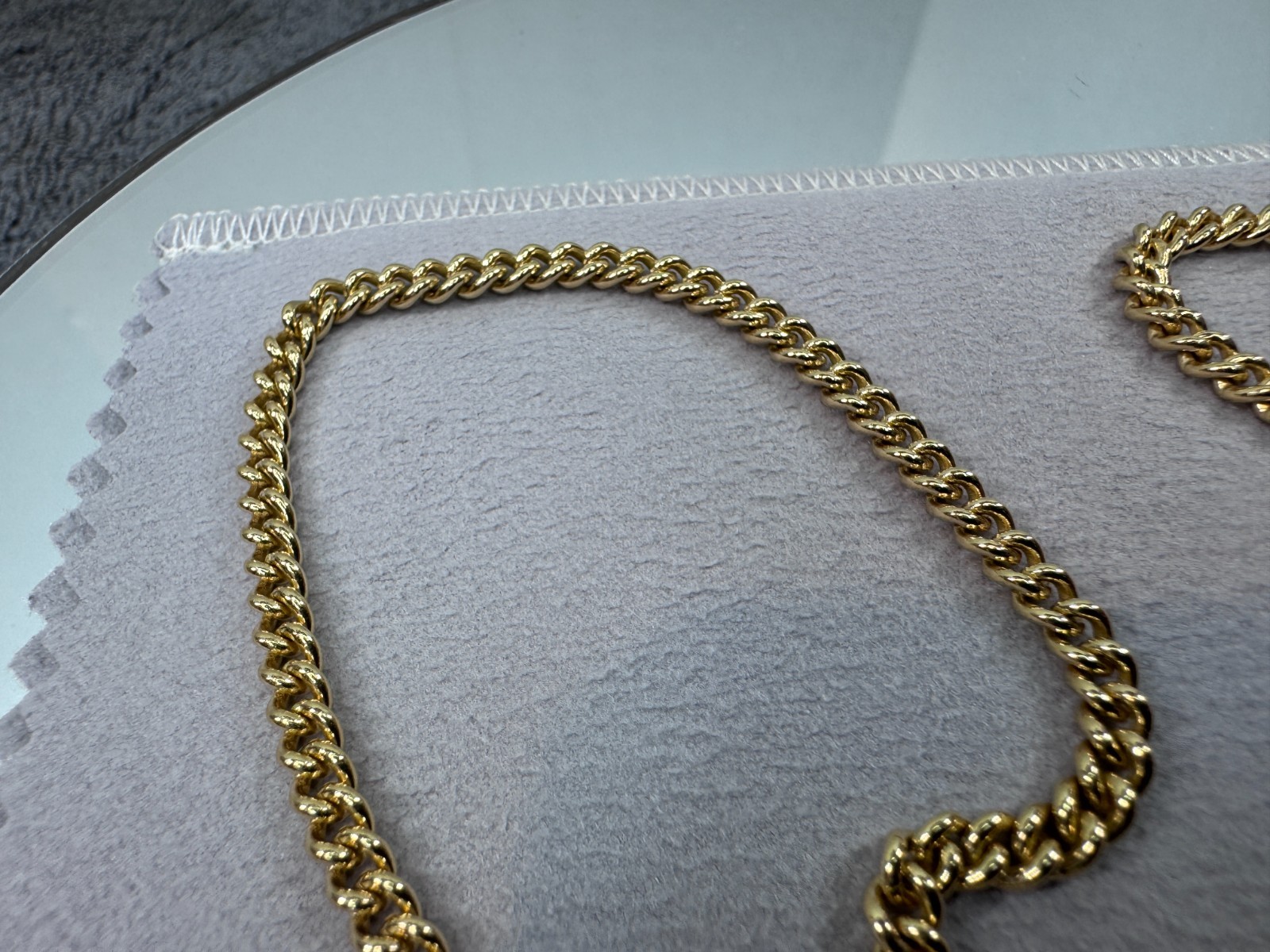 James Avery 14k Yellow Gold Heavy Curb Chain Necklace 22” Long – 29 Grams