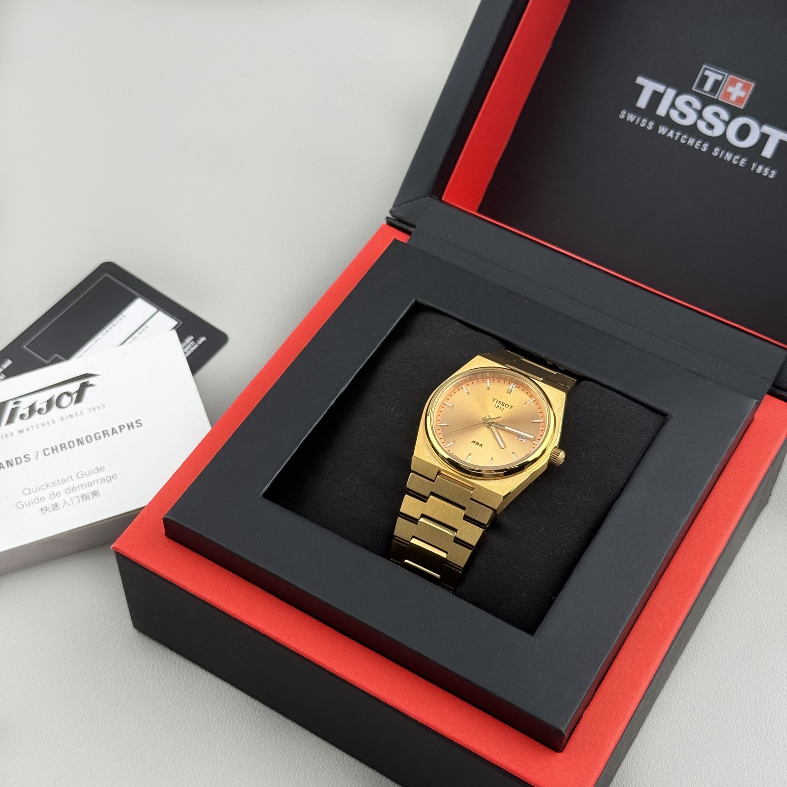 Tissot PRX T137.410.33.021.00 Champagne Dial 316L Stainless Steel Men’s Watch