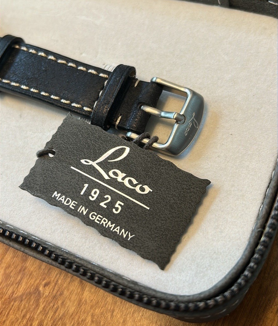 Laco Bielefeld Automatic Pilot watch PVD NWT 861992