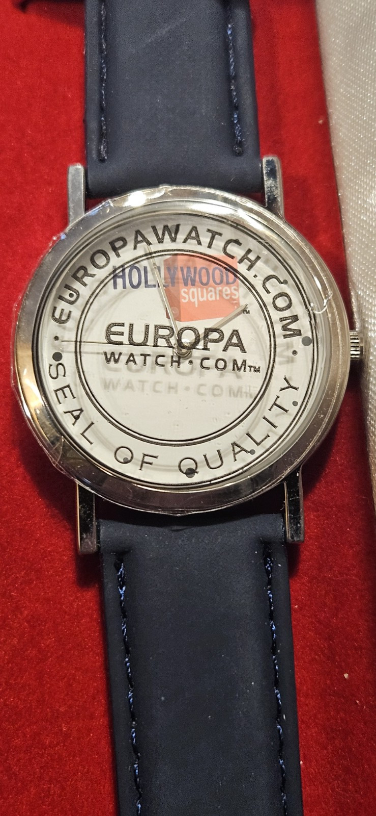 Vtg Collectible Europa Wristwatch Hollywood Squares Logo ~ NEW, Not Tested~ED148