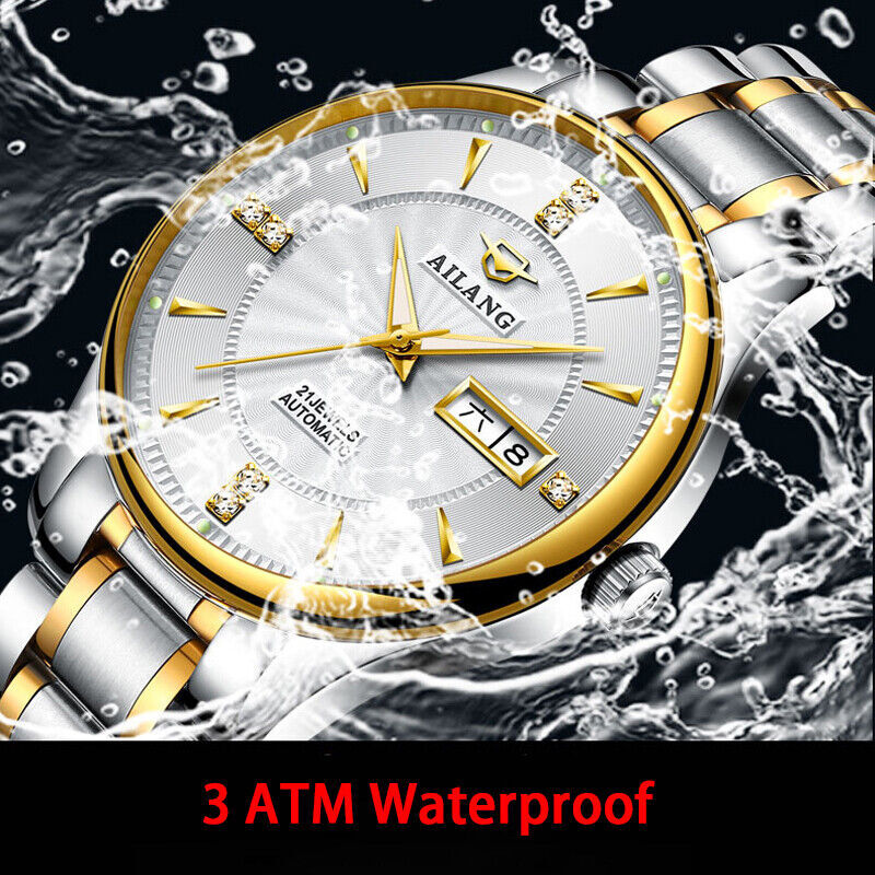 AILANG Watch Calendar Week Luminous Men’s Automatic Mechanical Wristwatches