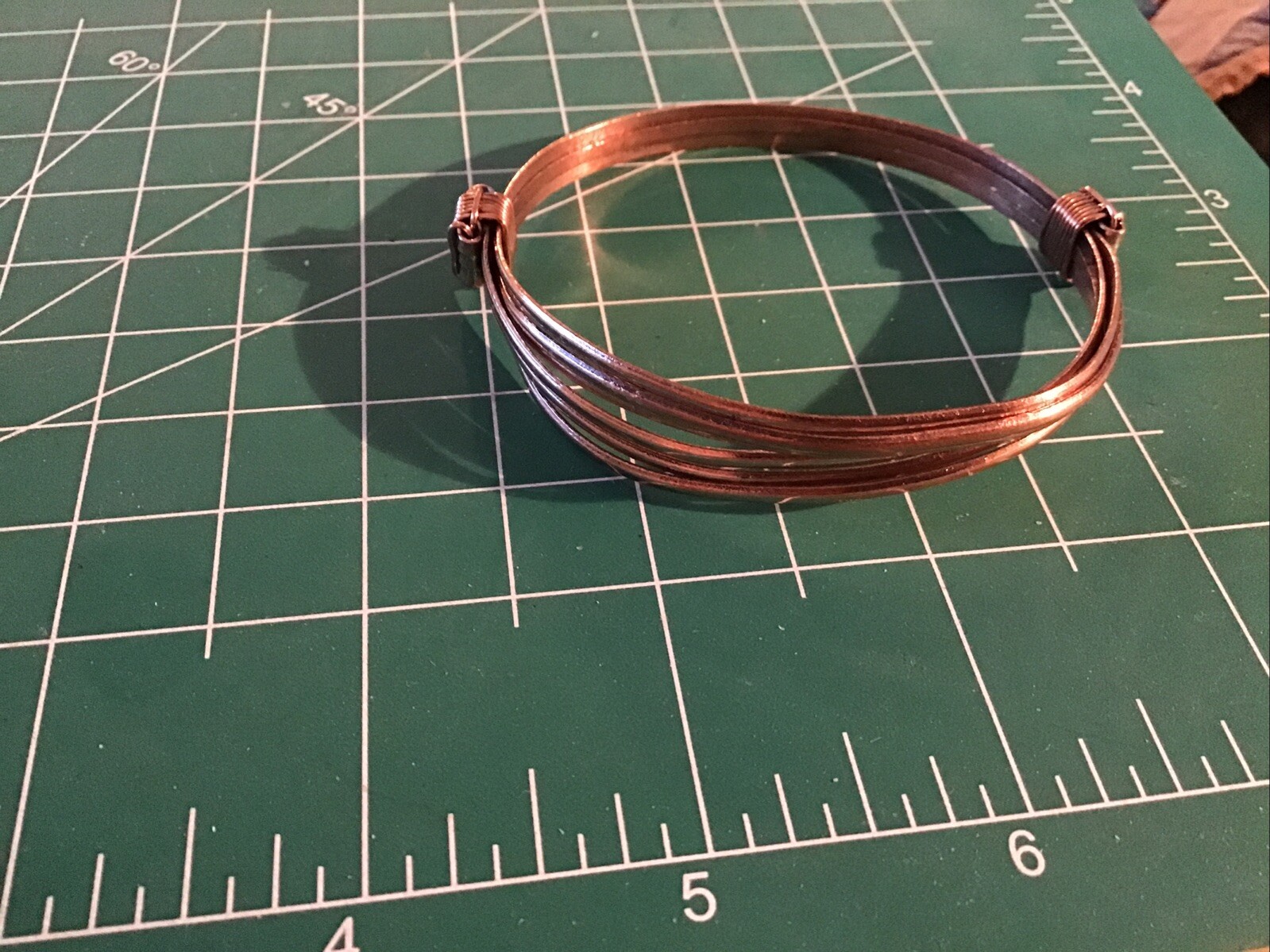 Elephant hair bracelet made from copper Kenya Kenyan Africa African Bangle