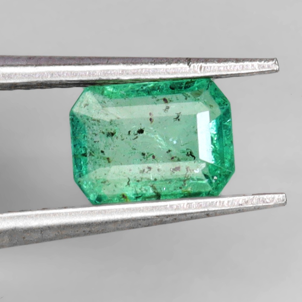 Emerald Cut Natural Unheated Top Rich Green Emerald Brazil 0.83ct 7x5mm Gemstone