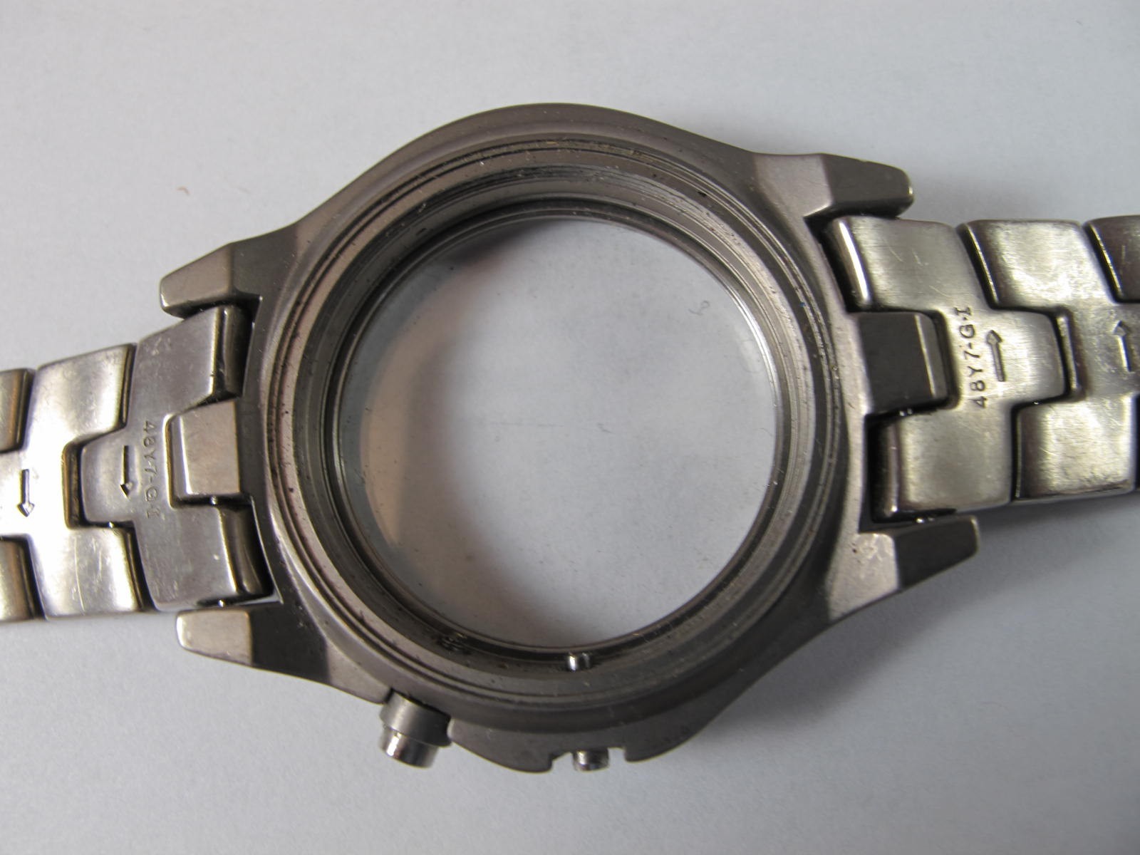 Seiko Kinetic Titanium 5M62-0C90 Watch 18mm Bracelet 48Y7