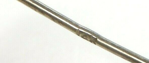 Antique Art Deco Colombian Emerald Filigree Bar Pin Brooch 14K White