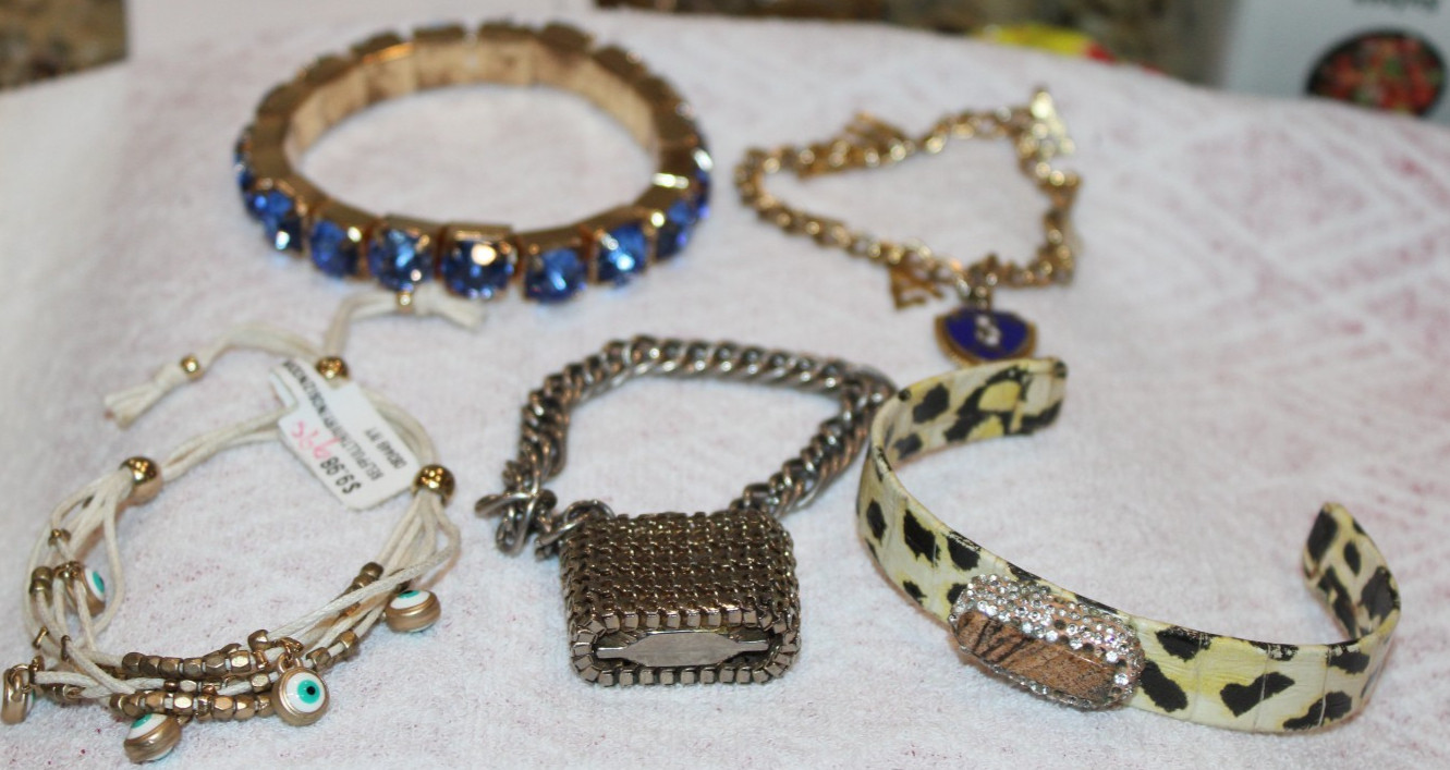 Variety of Five Different Beautiful Bracelets
