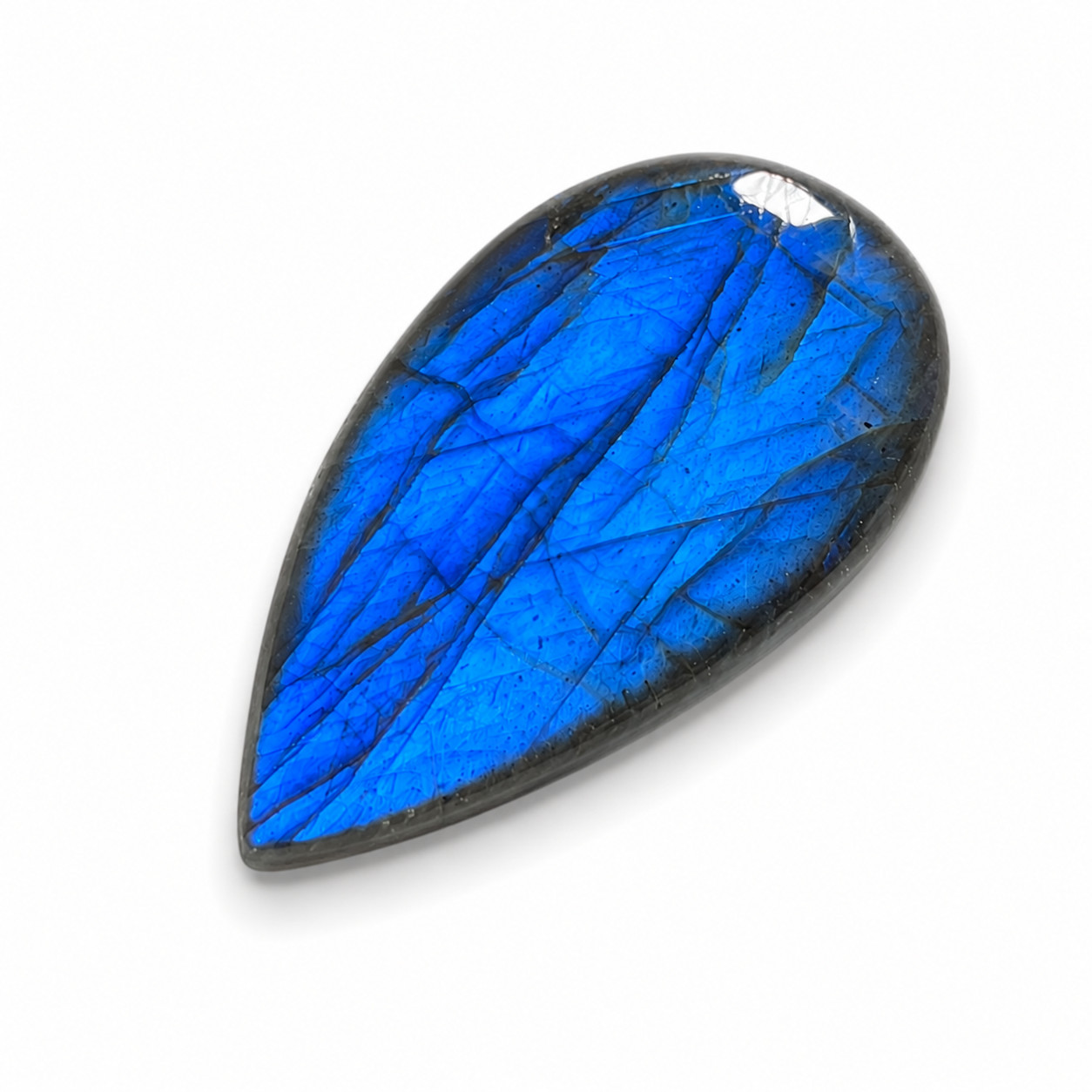 Natural Blue Labradorite Pear Cabochon 30x18mm 24Ct Loose Gemstone