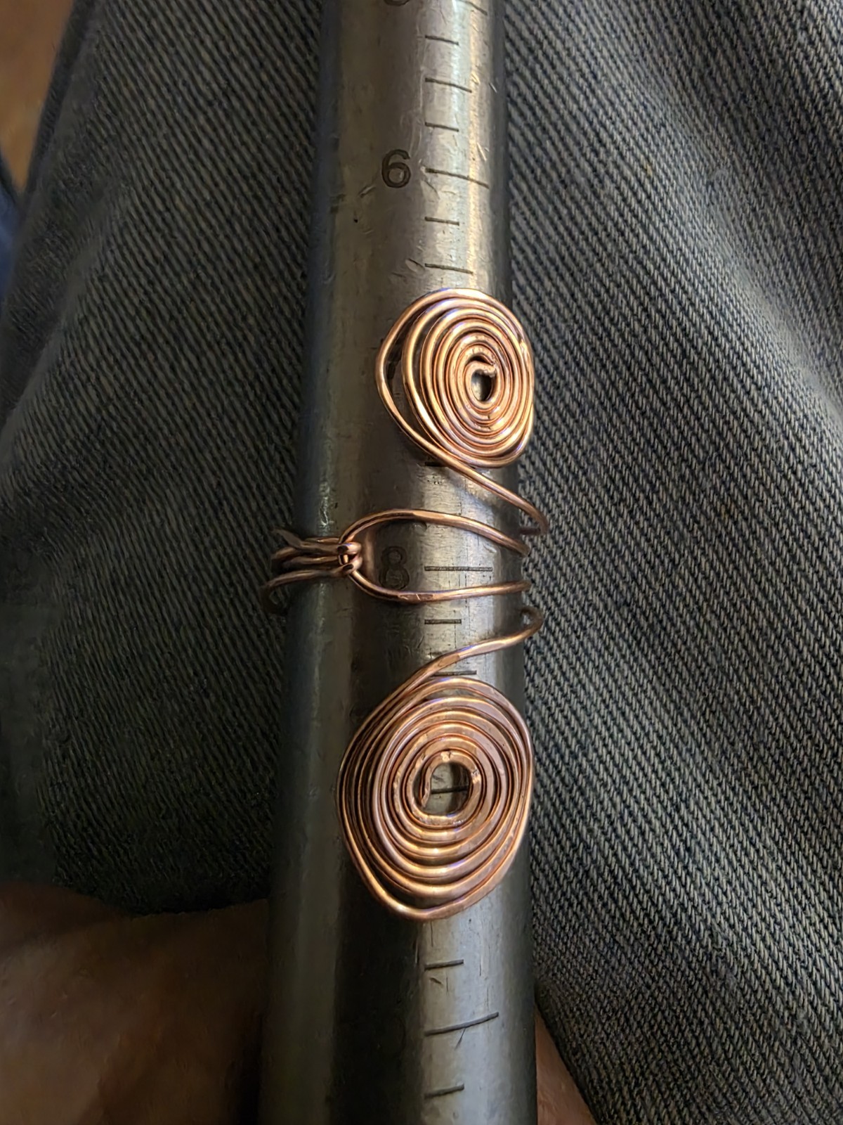 USA Mined Copper Hand Crafted Ring ~Healing Effects of 99.9% Copper Size 8 1/2