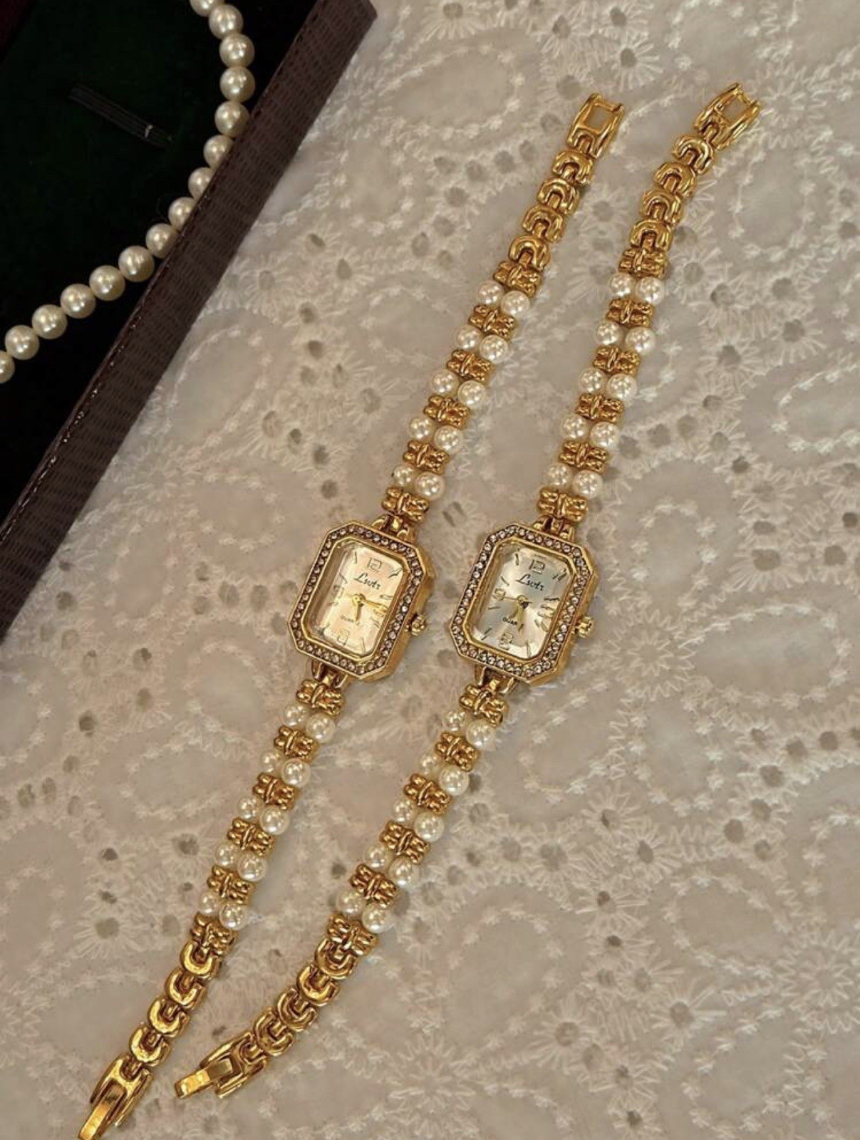 Gold French Vintage Style Unique Dainty Women’s Wrist Watch Trendy Cute Gift