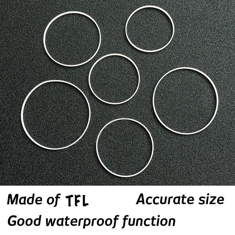 White Front Watch Crystal Gasket Ring Waterproof Watch Glass Seal Rings 16-40mm