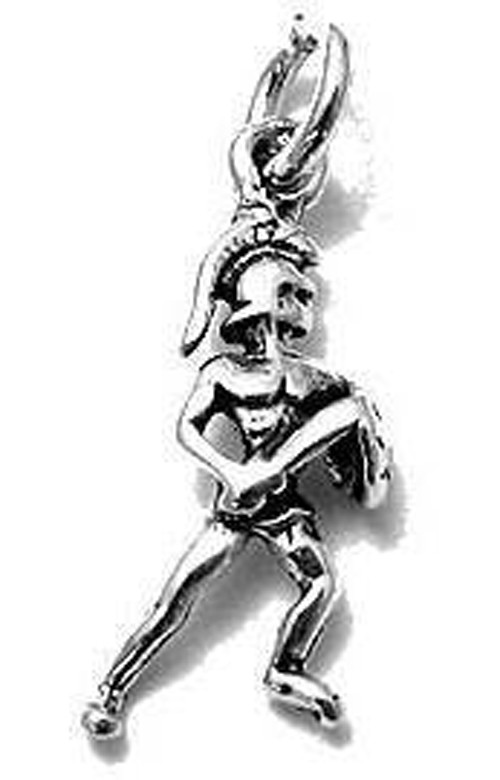 925 Sterling Silver Trojan Soldier Charm