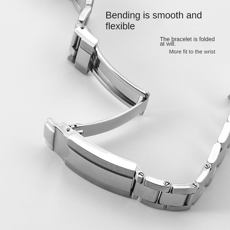 316 Solid Stainless Steel Watch Band Strap Mens Luxury metal Bracelet 20 21mm