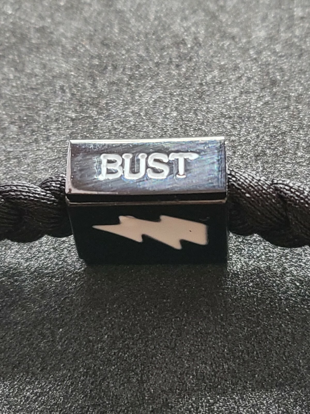 NEW AC/DC ROCK BAND RETRO CLUB UNISEX BLACK BRAIDED STRETCH BRACELET CONCERT