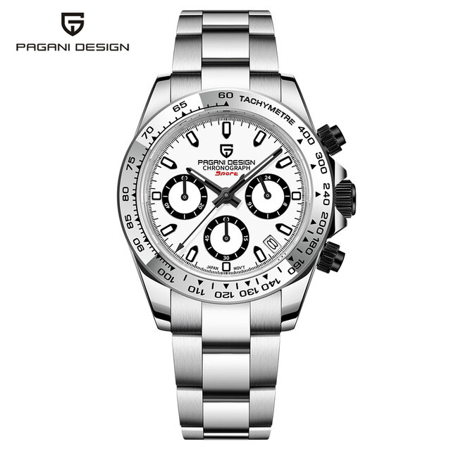 Luxury PAGANI DESIGN Men’s Japan Quartz Steel Wrist Watch Chronograph Date reloj
