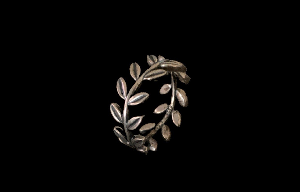 Pandora Laurel Leaf Wreath 925 Sterling Silver 8mm ALE Band Ring