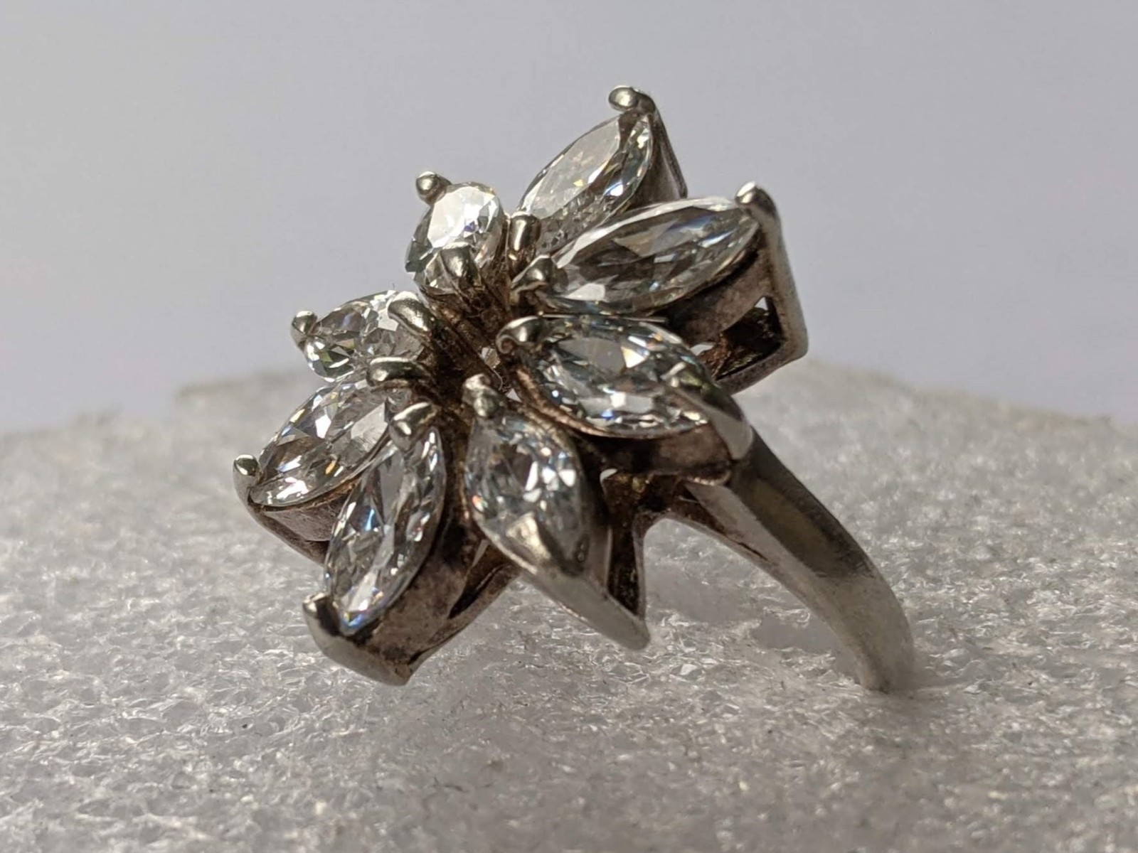 Vintage ring sterling silver 925 Size 7 Weight 7.83 g. Ukrainian jewelry.