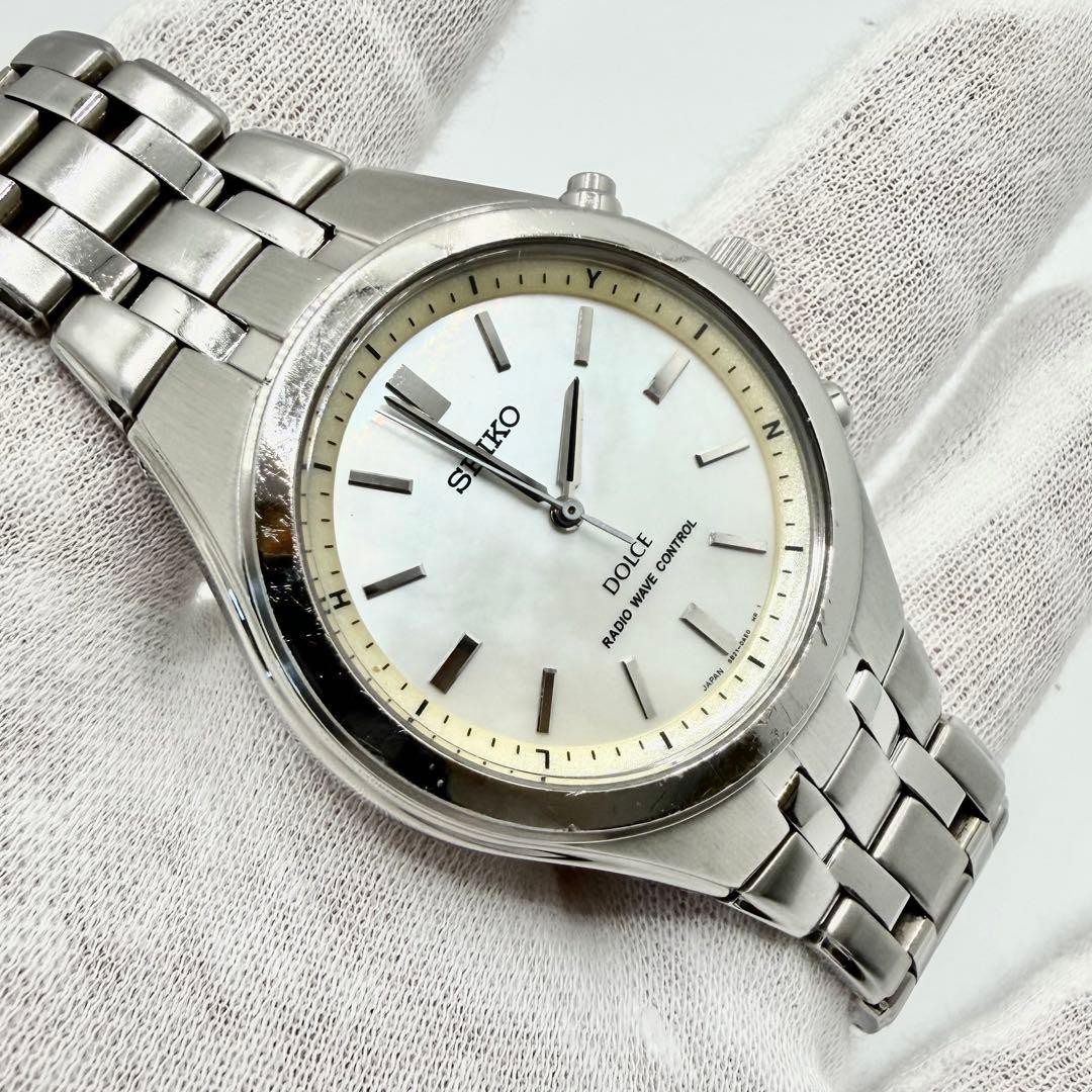 [Working Condition] Seiko Dolce Mother-of-Pearl Dial Men’s Watch 5B21-0AC0