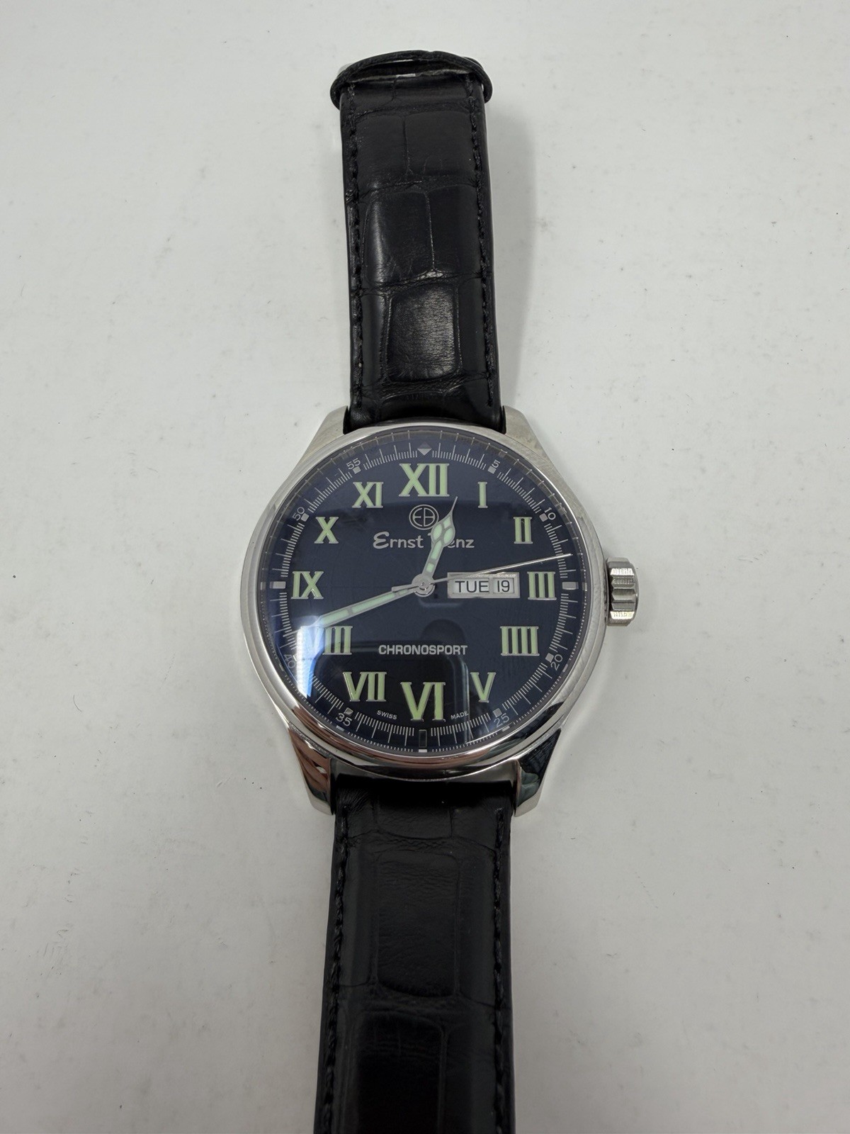Ernst Benz Chronosport GC10251 Stainless Steel Black dial 47mm Automatic watch
