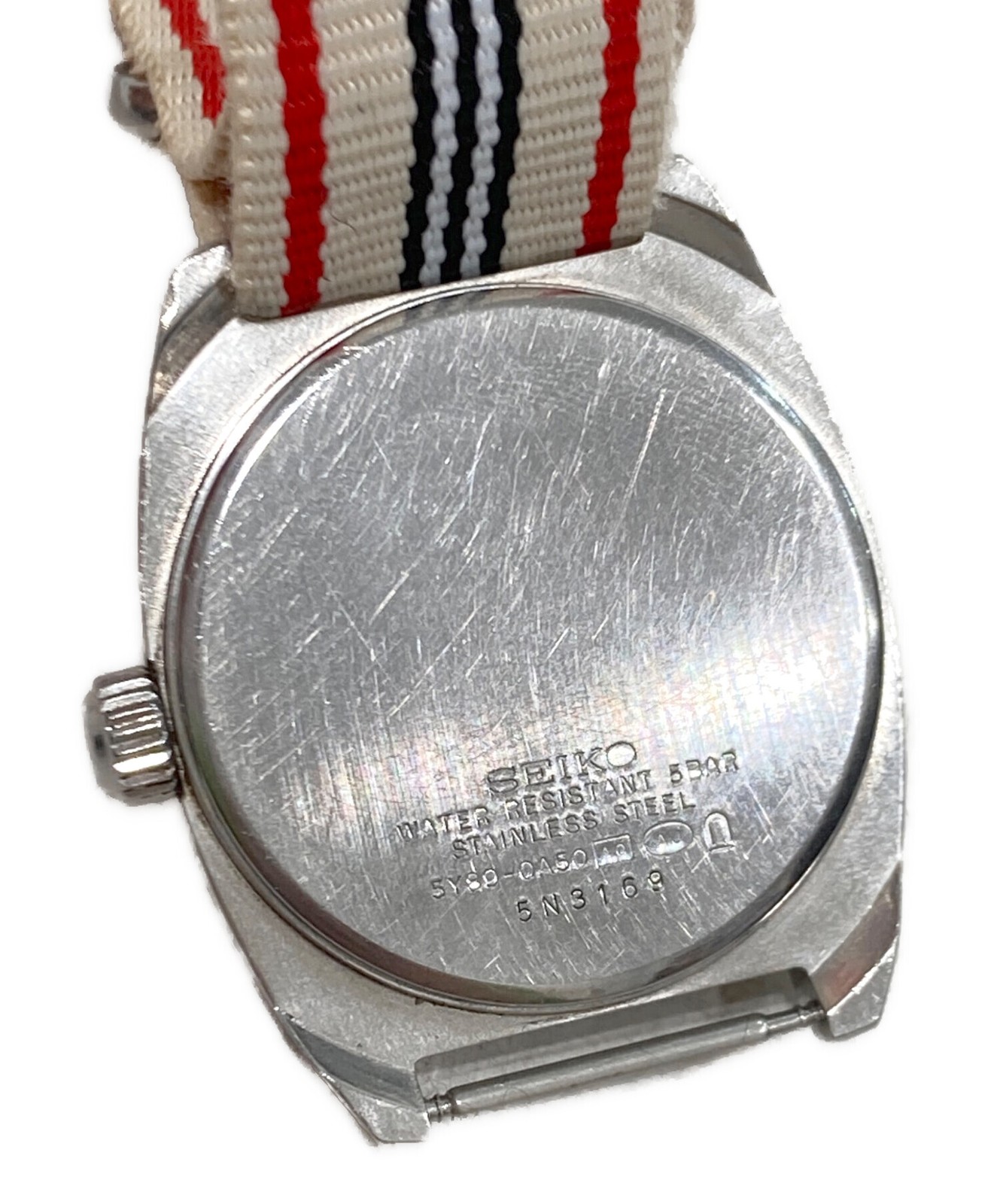 [Near MINT-] SEIKO SUS 5Y89-0A50 Green Dial Men’s Watch Quartz JAPAN