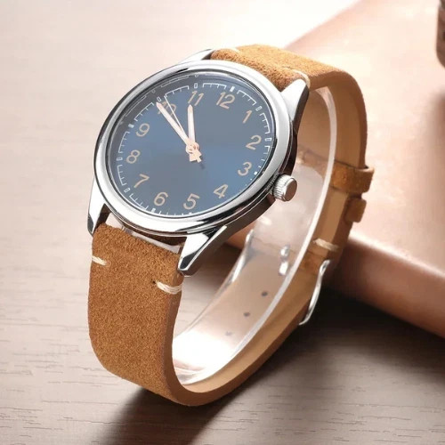 18 19 20 21 22 MM Soft Suede Leather Vintage Strap Watch Band Quick Release