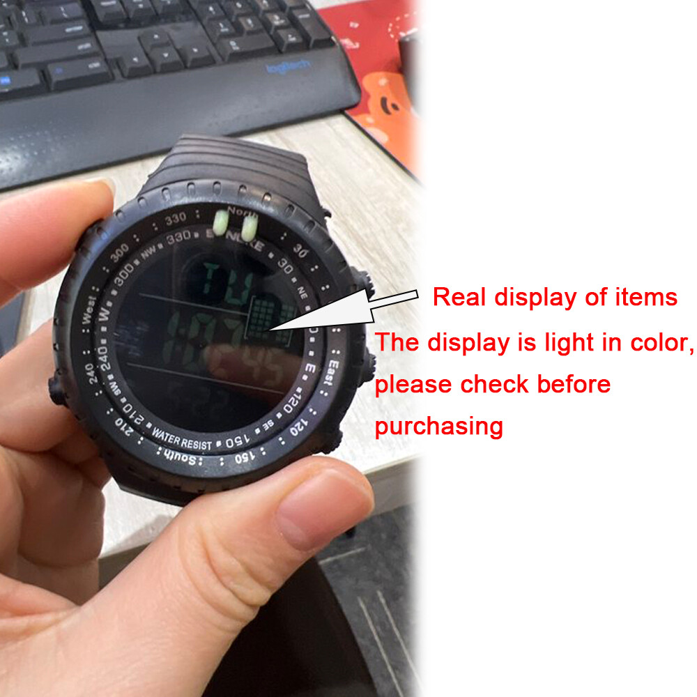 30M Waterproof Military Army Green Camouflage Watch Digital Wrist Watch Men