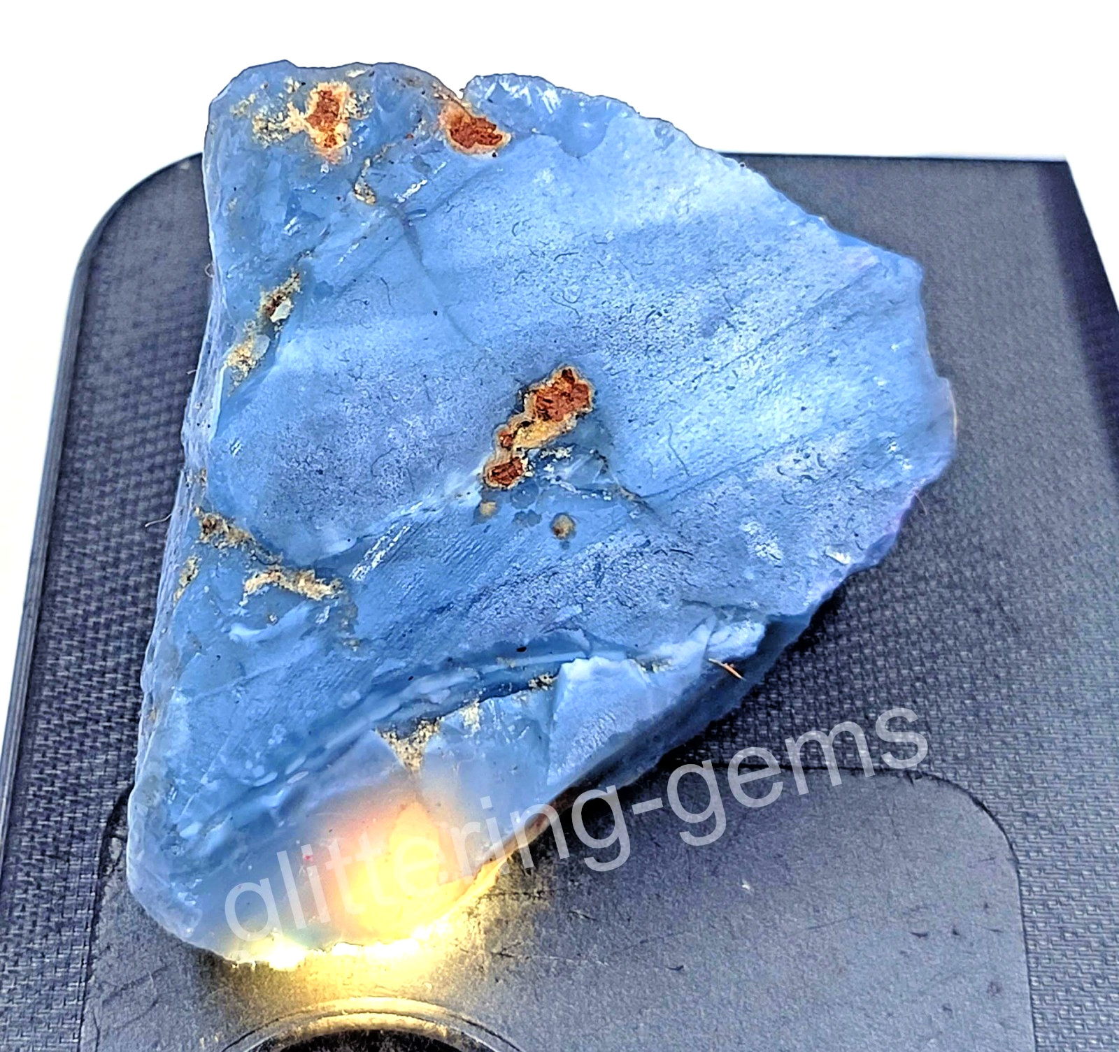 IGL Certified 150 Carat Sky-Blue Opal Rough from Australia Loose Gemstone 5DNO
