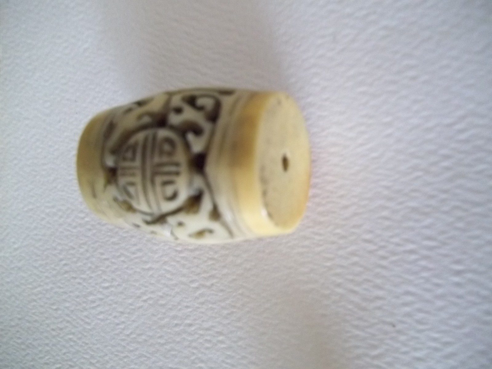 Asian style bead lot carved resin jade look glass craft beads ojime style