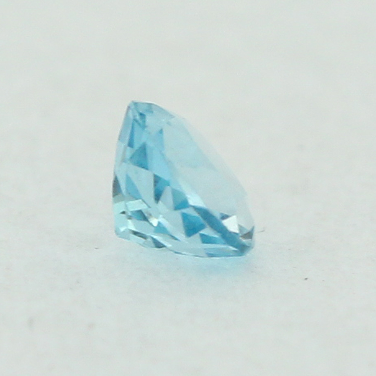 Loose Round Cut Genuine Natural Blue Topaz Stone Single November Birthstone