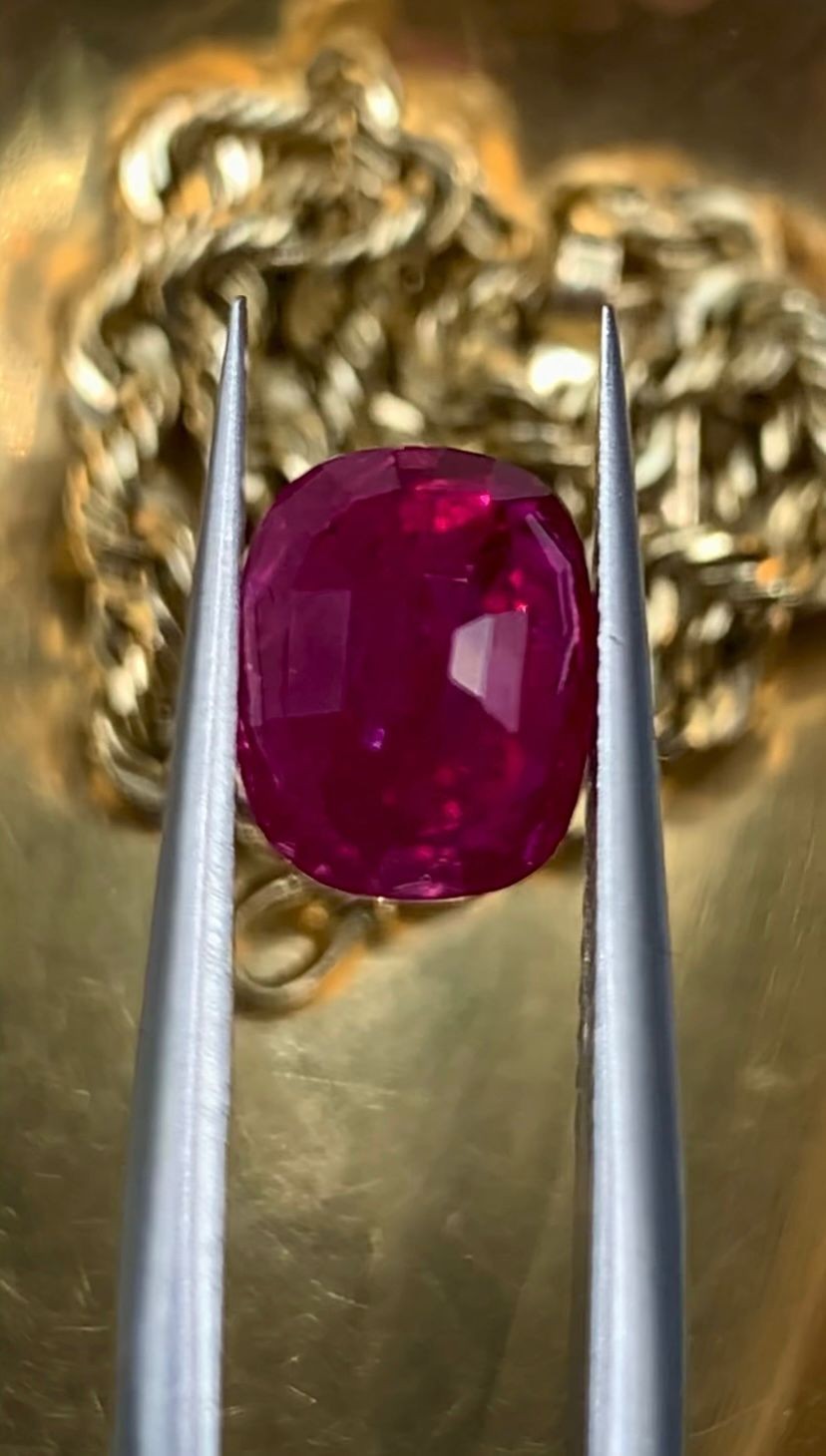2.25Ct Natural Unheated Rare Purplish-Red Ruby From Mozambique