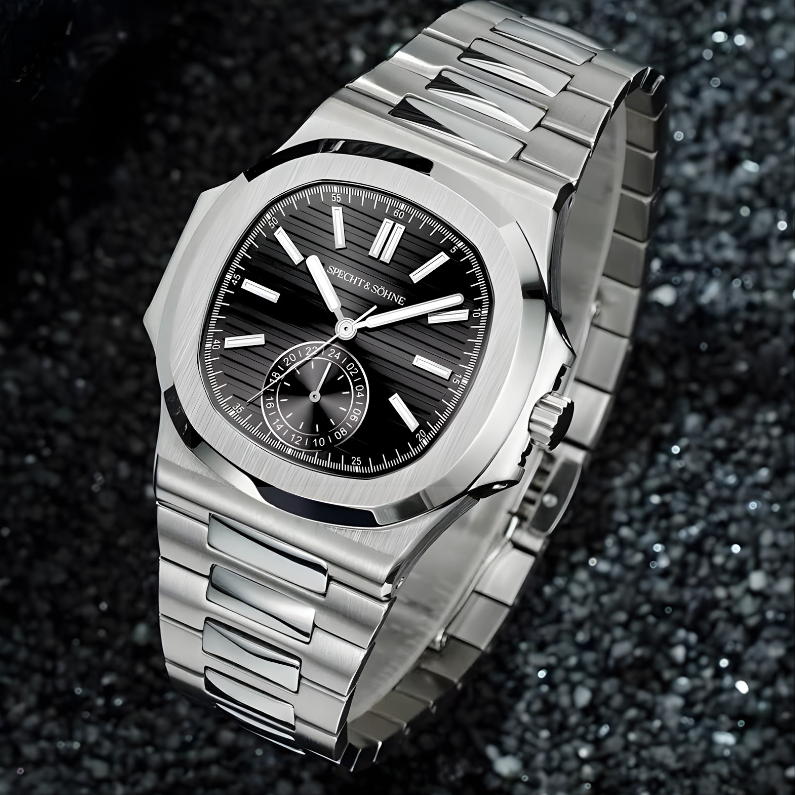 Specht & Söhne Icon 24 Black Edition Stainless Steel Sapphire Glass Watch – UK