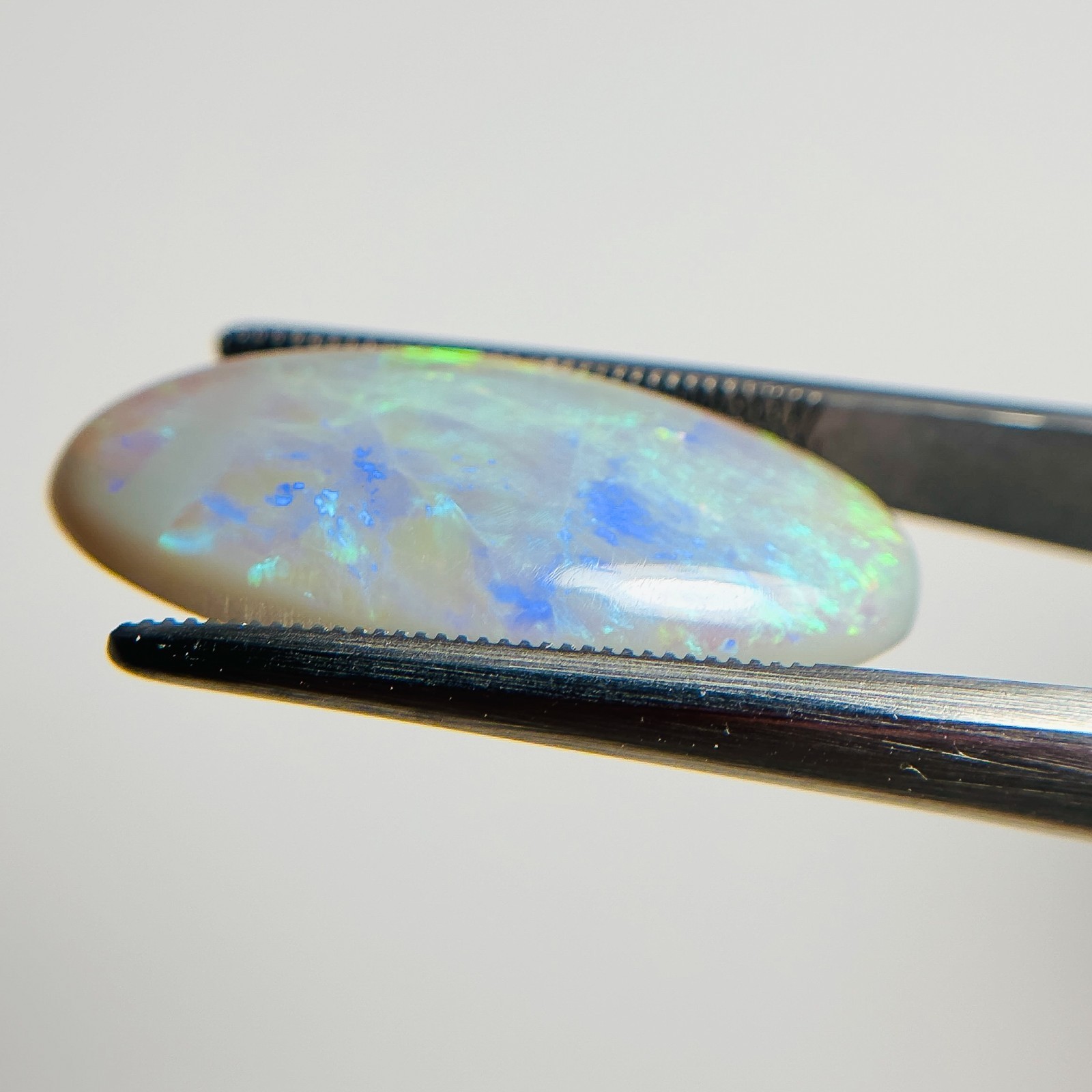 Semi Black Opal Green Multicolour 24x12x5 Cabochon Marquise 10.3 Carat OPAL183