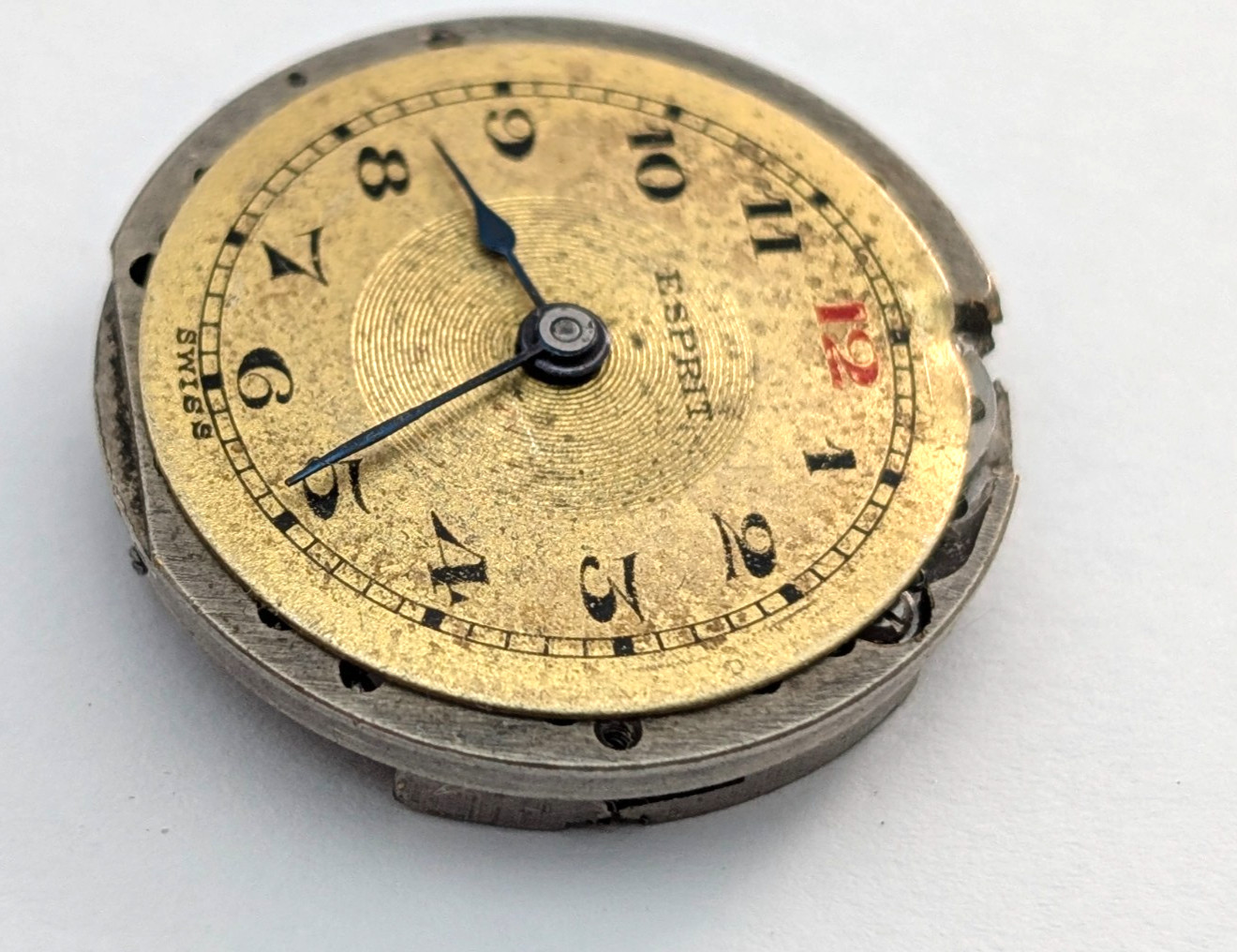 Vintage ESPRIT 7 Jewels Art Deco Ladies 24mm Watch Swiss Movement PARTS REPAIR