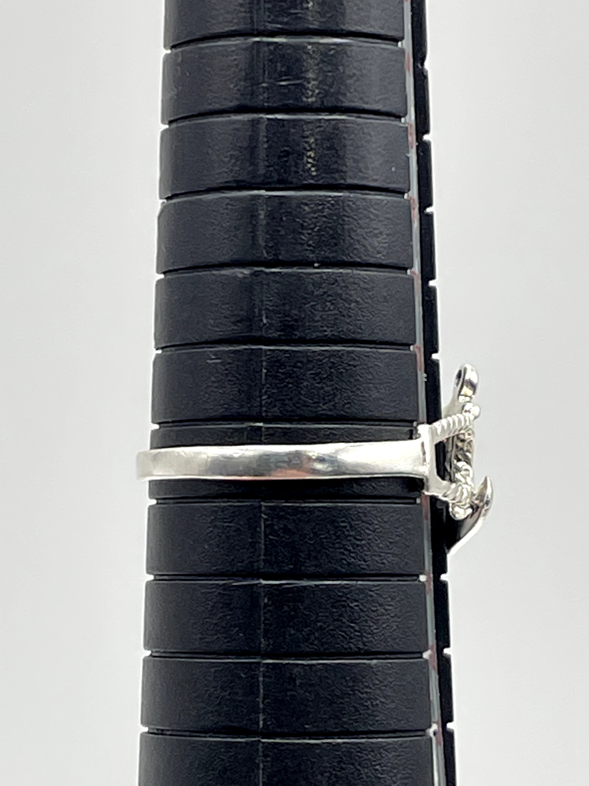 STERLING SILVER 925 ANCHOR 2mm BAND SIZE 9 RING 1.6g