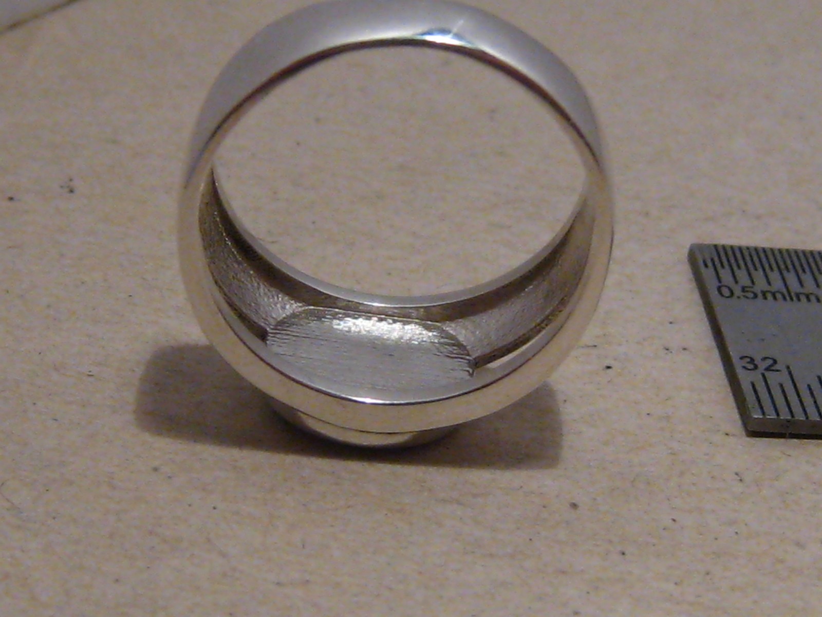 Australian red and blue Opal Ring – sterling silver – size 8 1/2 NO RESIZE