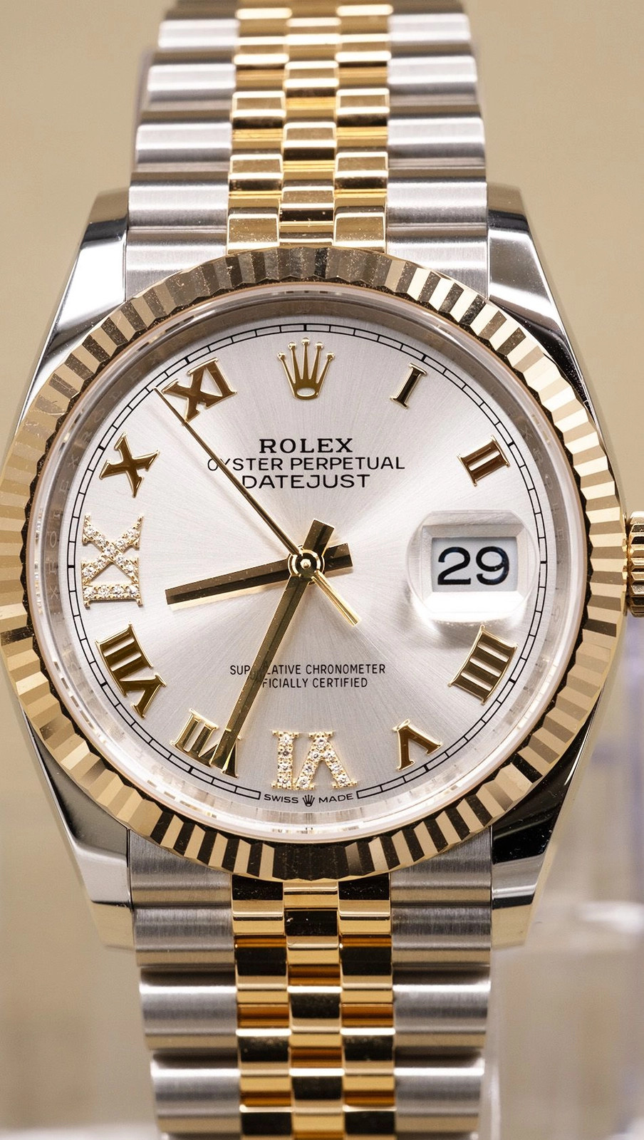 2026 Rolex Silver Roman Dial Complete 126233