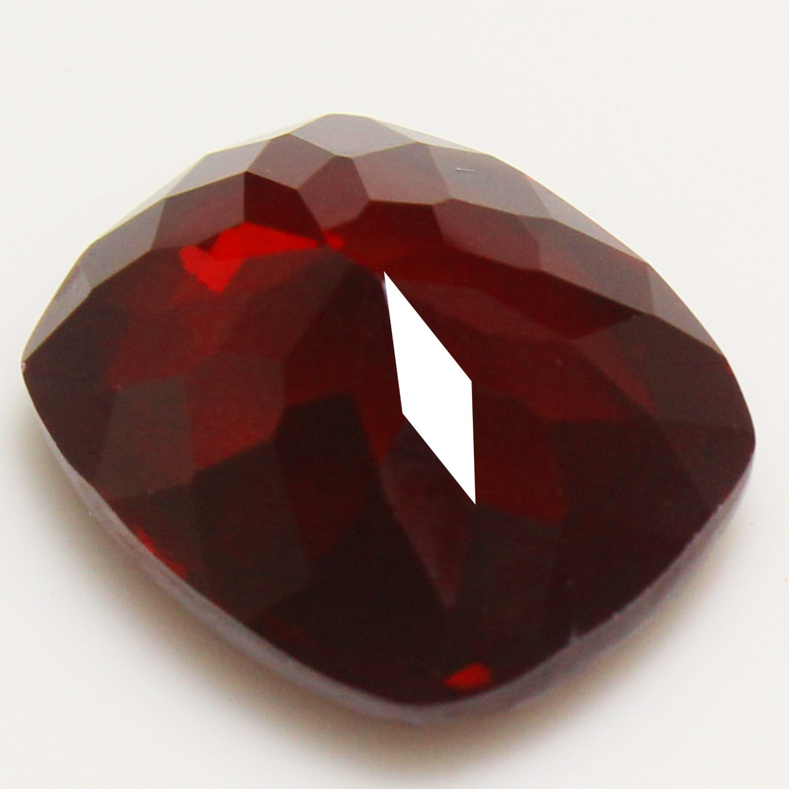 Natural 19.8 Ct Certified Mogok Deep Red Ruby 17×14 MM Cushion Loose Gemstones
