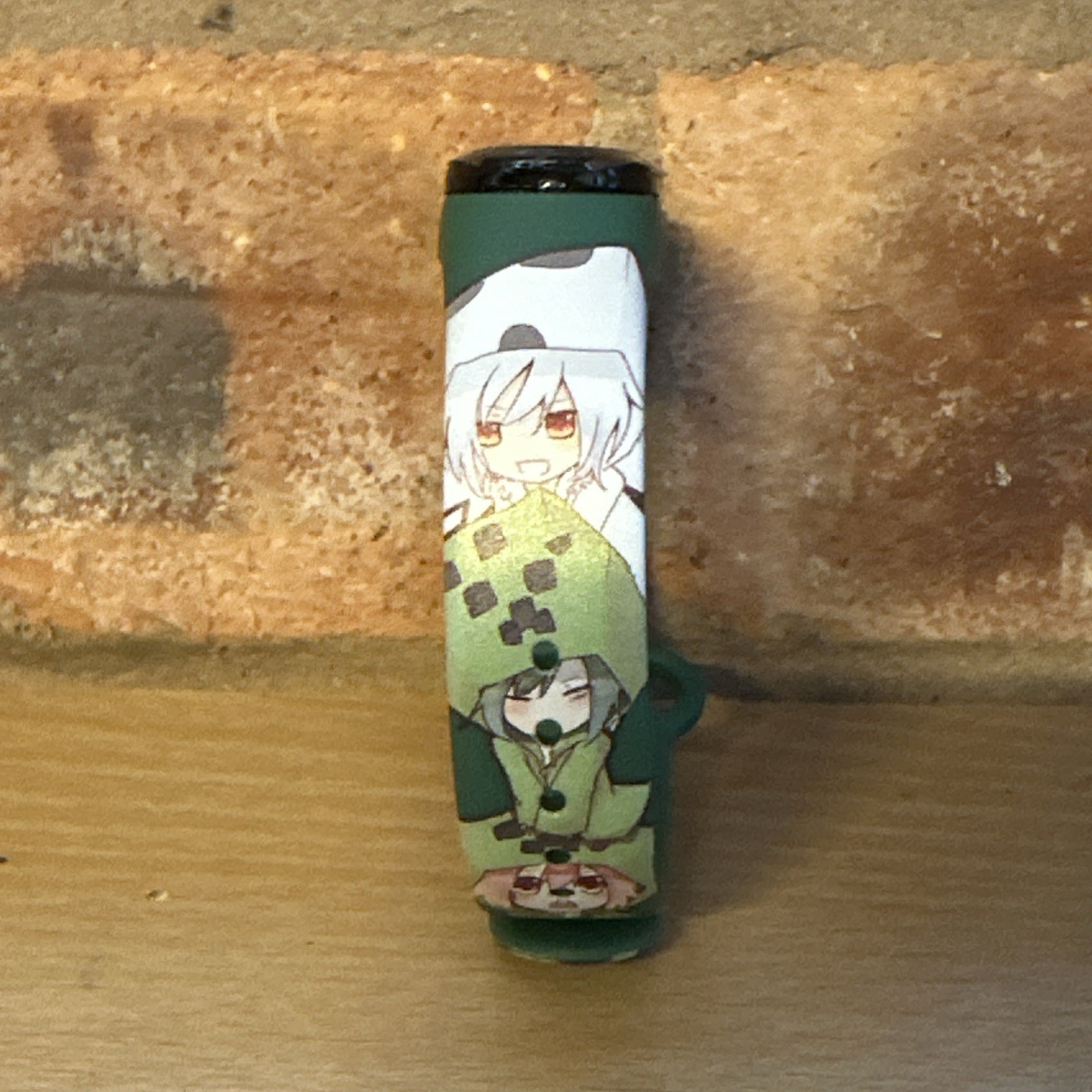 Minecraft Creeper Green Printed Strap LED Kids Watch Gift