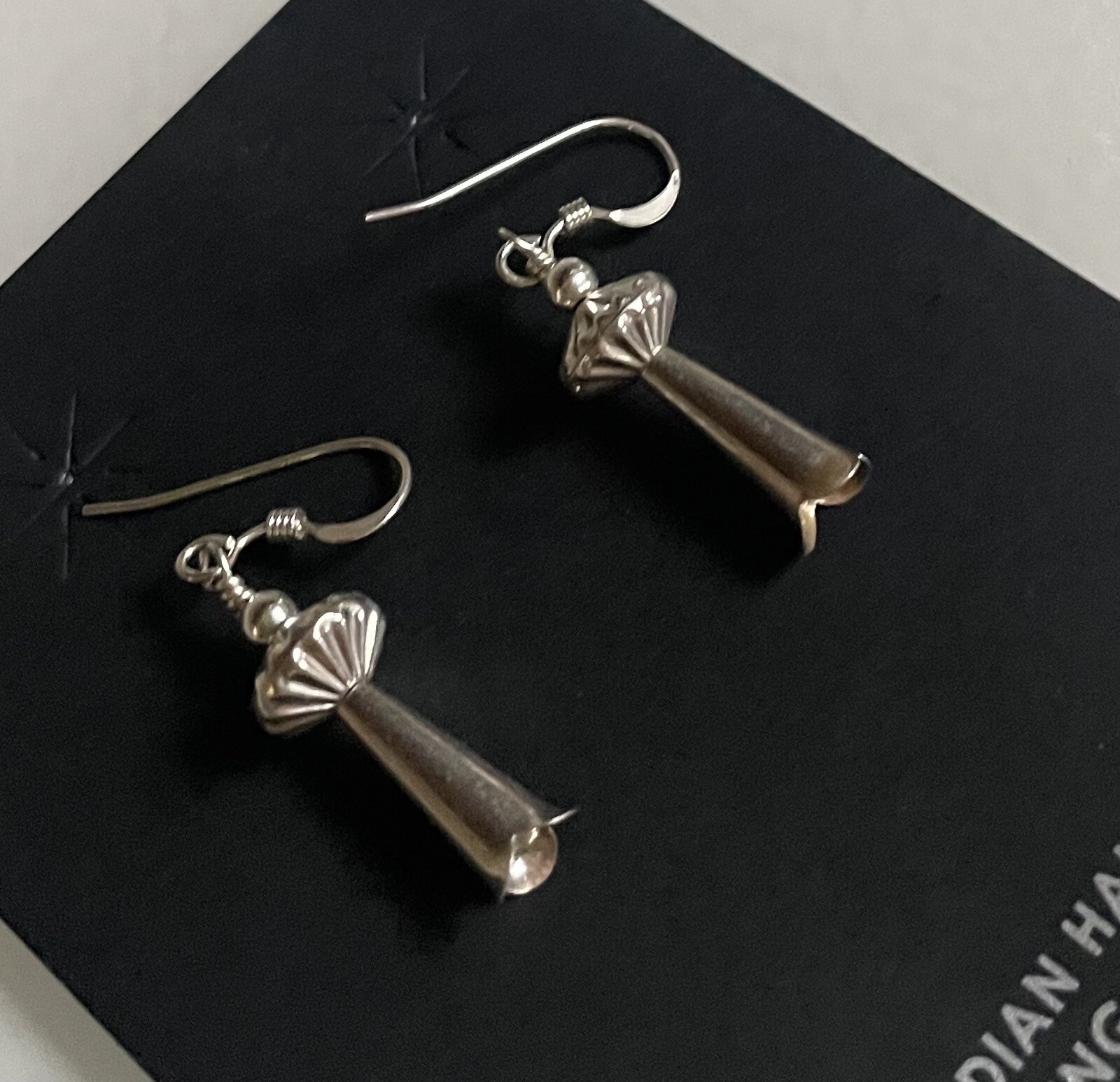 Navajo Sterling Squash Blossom Earrings