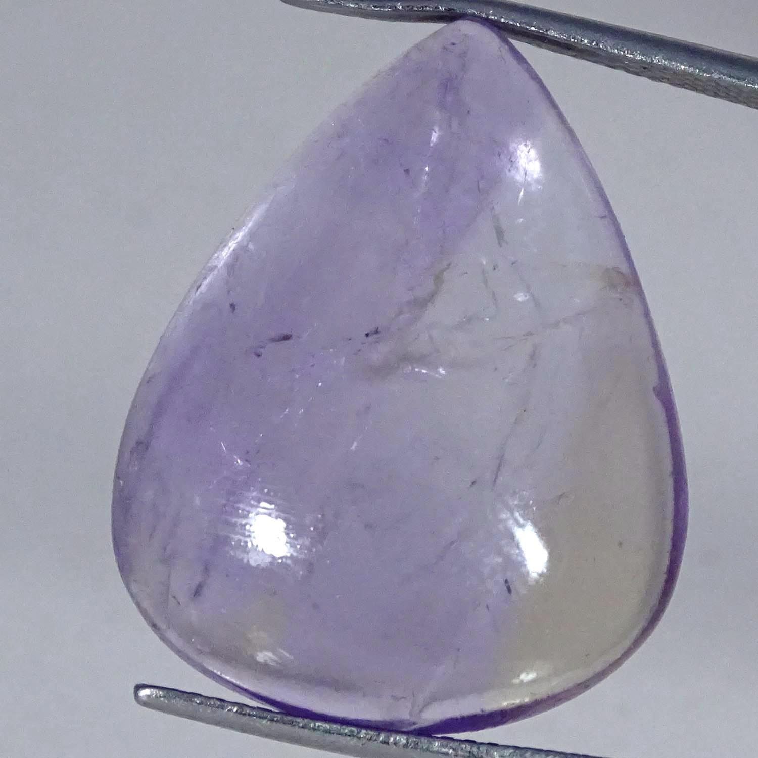 27.40Cts Natural Fine Purple Amethyst Pear Cabochon Gemstone 20X25X8MM